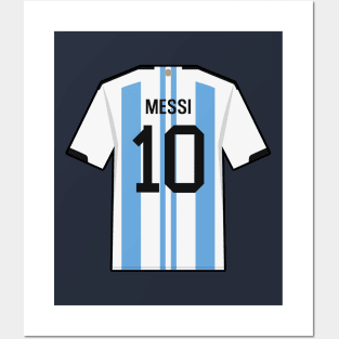 Messi World Cup 2022 Champion Jersey Posters and Art